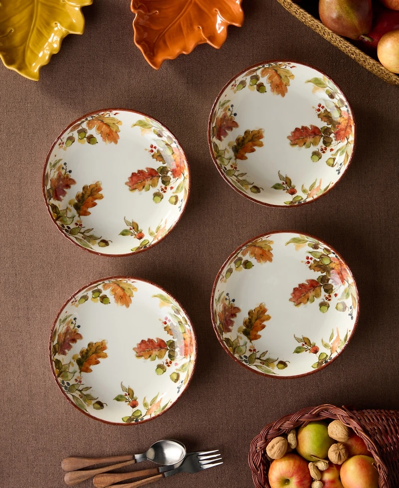 Certified International Autumn Meadows Soup Bowls, Set of 4