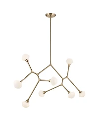 Kichler Cassius 61 1/4"W Champagne 8-Light Chandelier