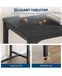 Gaomon Industrial Bar Table, Metal Narrow Kitchen Dining Table for Small Space