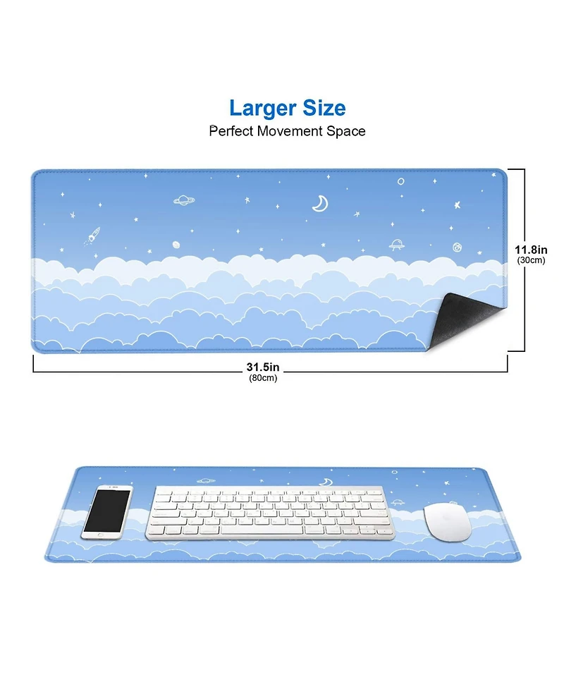 Lofree Large Gaming Non-Slip Mouse Pad Desk Mat for Optical and Laser Mice