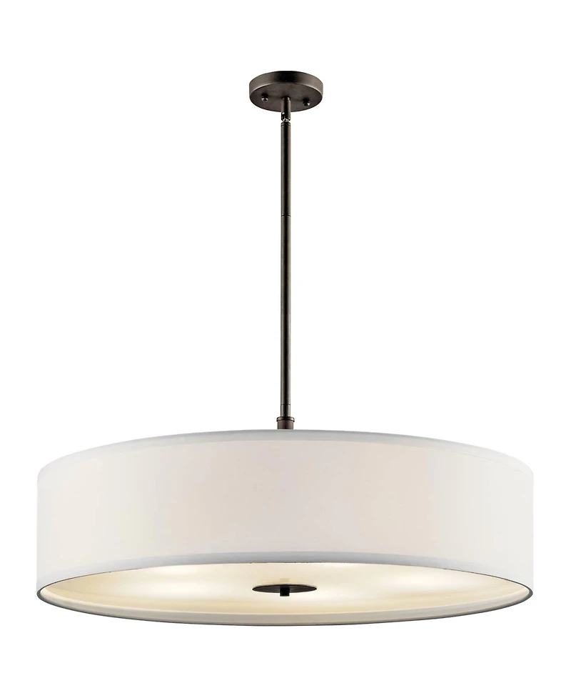 Kichler Courtland 30" Wide Fabric Drum Pendant Light