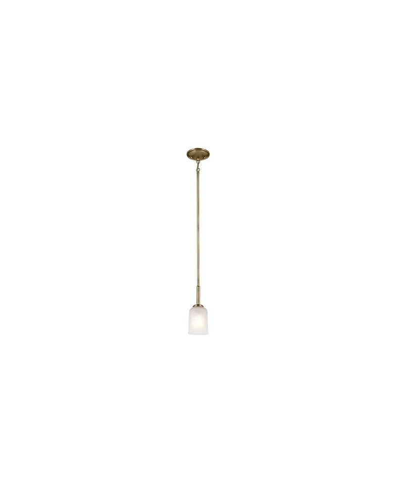 Kichler Shailene 11" 1-Light Mini Pendant in Natural Brass