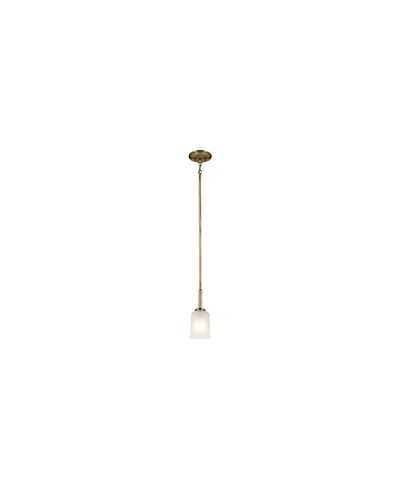 Kichler Shailene 11" 1-Light Mini Pendant in Natural Brass