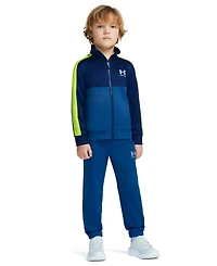 Under Armour Boys' 4-20 Rival Color-Block Zip-Up Long-Sleeve Jacket and Pants, 2-Piece Set