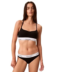 Calvin Klein Icon Cotton-Modal Blend Lightly Lined Wirefree Bralette, QF8994