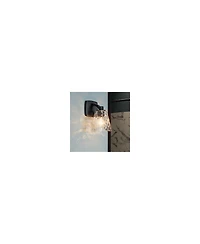 Kichler Marant Black Wall Sconce 1Lt with Clear Water Glass