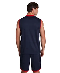 Reebok Men's United V-Neck Logo Jersey Tank