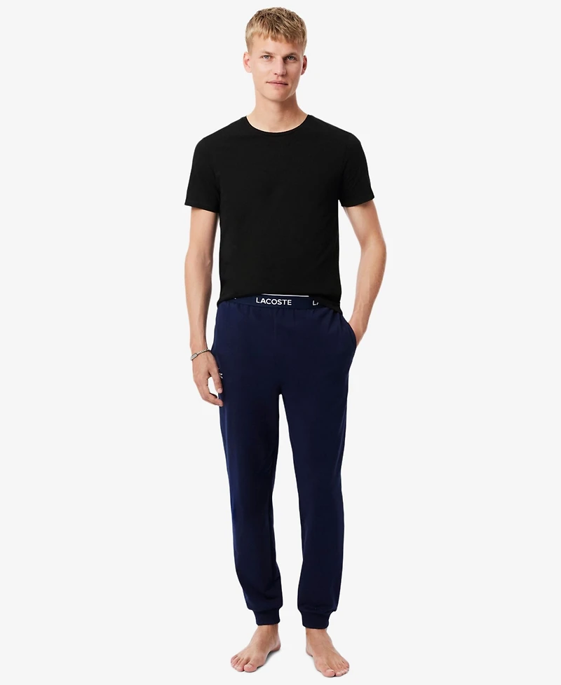 Lacoste Men's 3-Pack Regular Fit Crewneck Undershirts