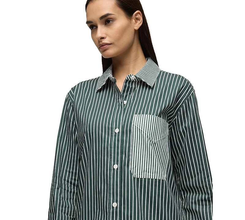 Hudson Jeans Women's Oversized Long-Sleeve Button-Down Shirt