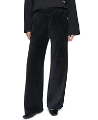 Dkny Women's Wide-Leg Velvet Pull-On Pants