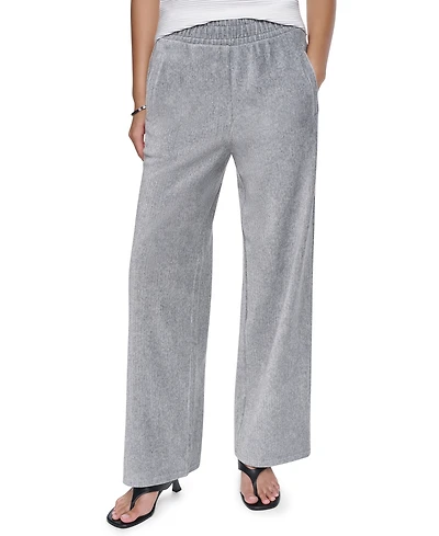 Dkny Women's Wide-Leg Velvet Pull-On Pants