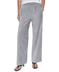 Dkny Women's Wide-Leg Velvet Pull-On Pants