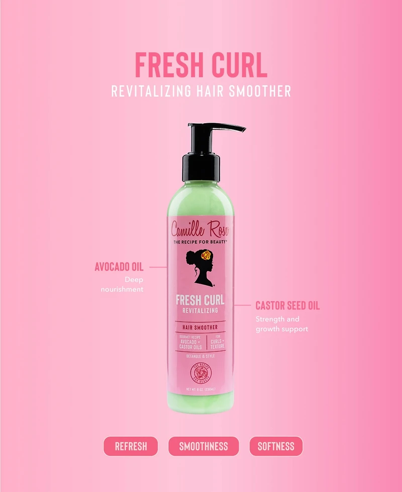 Camille Rose Fresh Curl Revitalizing Hair Smoother, 8 oz.