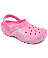 Crocs Little Girls Heart Lights Light-Up Clogs from Finish Line