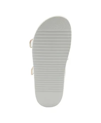 Azura Women's Slidemein Lucite Flatform with Buckle Closure
