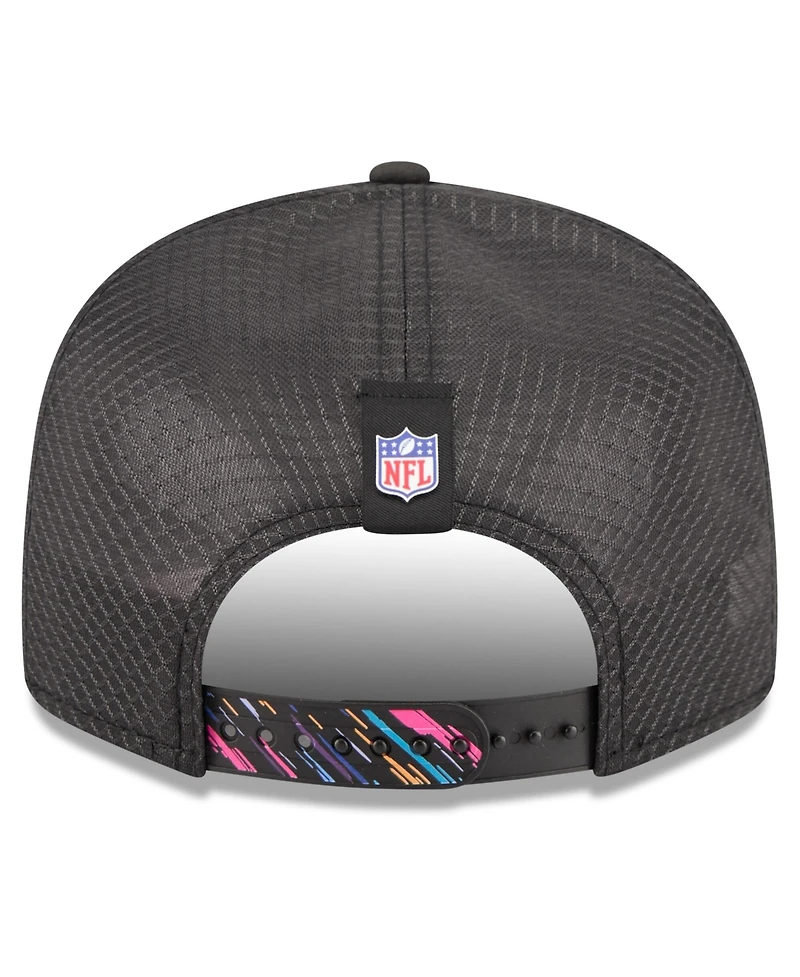 New Era Men's Black Detroit Lions 2026 Nfl Cruical Catch 9SEVENTY Adjustable Trucker Hat