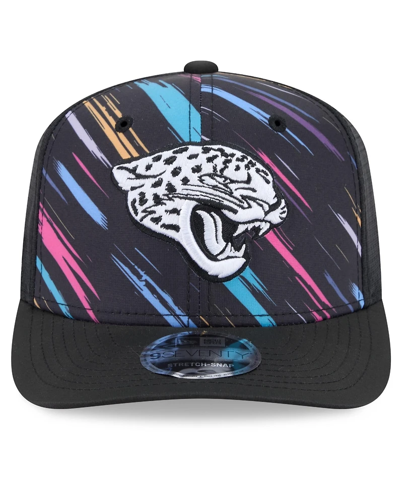 New Era Men's Black Jacksonville Jaguars 2026 Nfl Cruical Catch 9SEVENTY Adjustable Trucker Hat