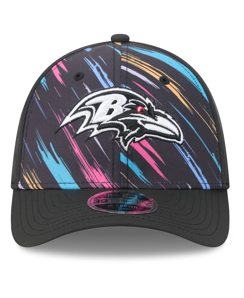 New Era Men's Black Baltimore Ravens 2026 Nfl Cruical Catch 39THIRTY M-Crown Stretch Hat
