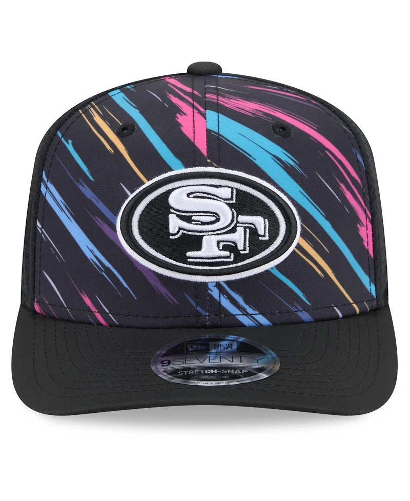 New Era Men's Black San Francisco 49ers 2026 Nfl Cruical Catch 9SEVENTY Adjustable Trucker Hat