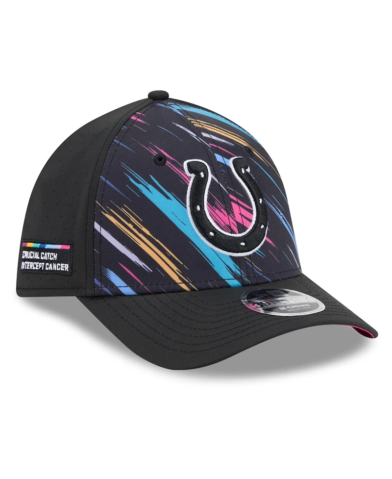 New Era Men's Black Indianapolis Colts 2026 Nfl Cruical Catch 39THIRTY M-Crown Stretch Hat