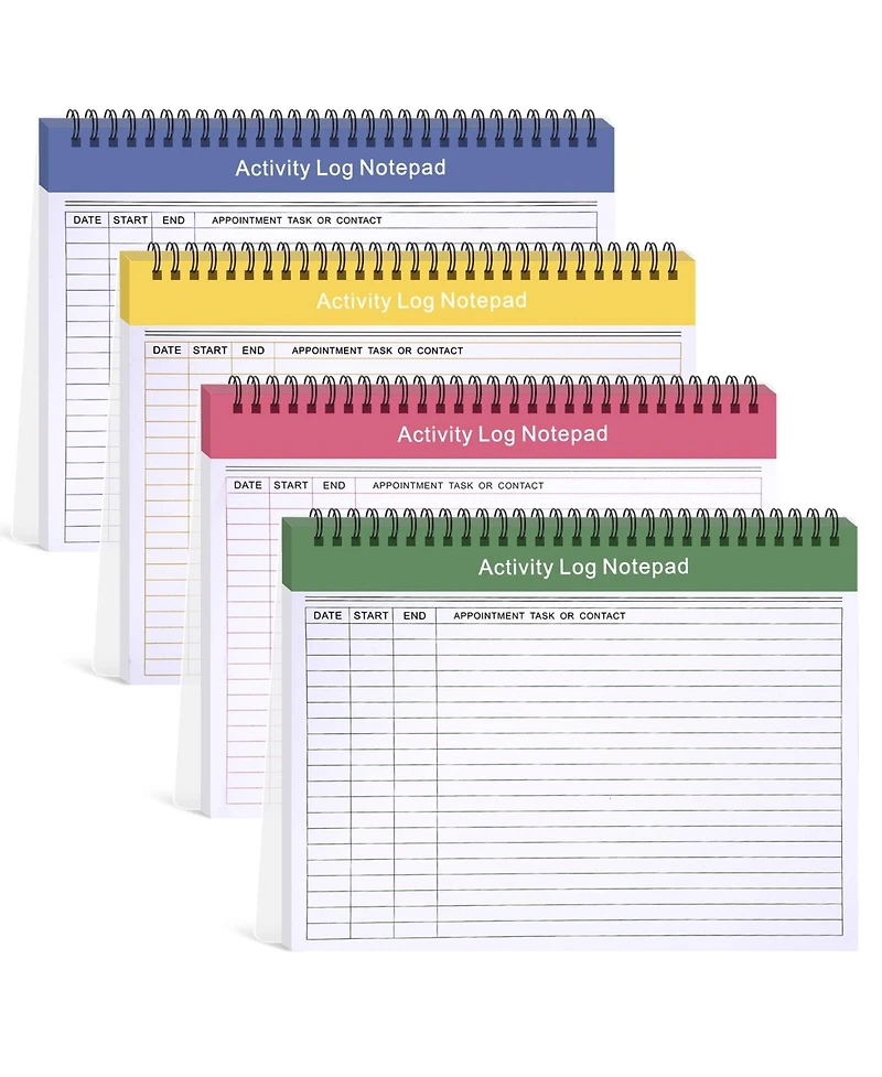 Danrong 4 Pack Spiral Bound To Do List Notebook Daily Planning Pad For Productivity Work Organization