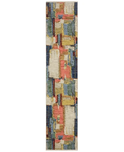 Oriental Weavers Soleri SOL02 2'6"x12' Runner Area Rug