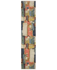 Oriental Weavers Soleri SOL02 2'6"x12' Runner Area Rug