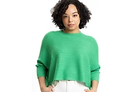 Caldwell Collection Women's Brooklyn Lightweight Textured Cropped Sweater