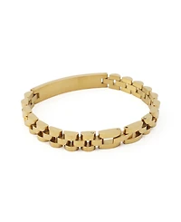 Steve Madden Link & Chain Stainless Steel Cubic Zirconia Watch Strap