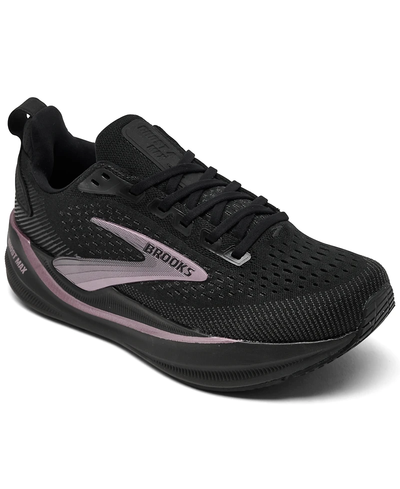 Brooks Women's Ghost Max 4 Wide Width Lightweight Running Sneakers from Finish Line
