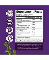 Nature's Craft Sleep Formula with Magnesium, L-Theanine and Gaba | 60 Count