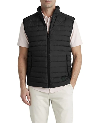 Level 7 Men's Essential Metro Duck Down Mock-Neck Slim-Fit Vest
