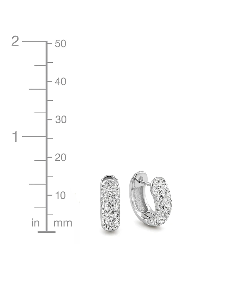 And Now This Clear Crystal Hoop and Stud Duo Earrings Set
