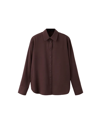 Mango Women's Straight Lyocell Shirt