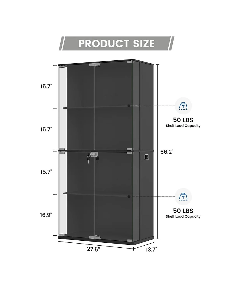 Vlsrka 31.5'' W Accent Cabinet with Adjustable Shelves, Lattice Door Storage Sideboard