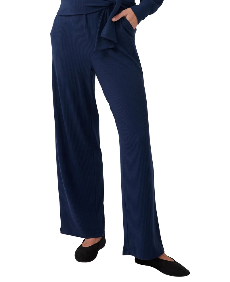 Ingrid + Isabel Maternity High-Rise Wide-Leg Pull-On Pants