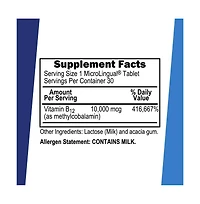 Superior Source No Shot Methylcobalamin B 12 10000 mcg Sublingual Tablets for Quick Absorption 30 Dissolving Tablets