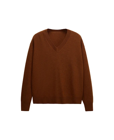 Mango Women's Selection V-Neck Long-Sleeve Sweater