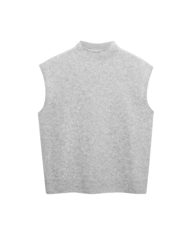 Mango Women's Selection Mock-Neck Sleeveless Vest