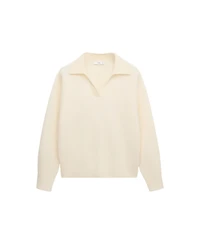 Mango Women's Selection Loose-Fit Polo Sweater