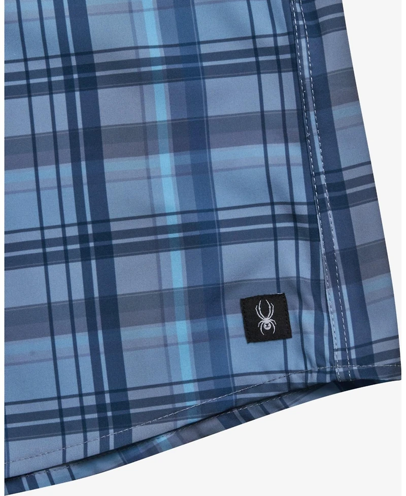 Spyder Men's Seaside Plaid Short-Sleeve Regular-Fit Shirt