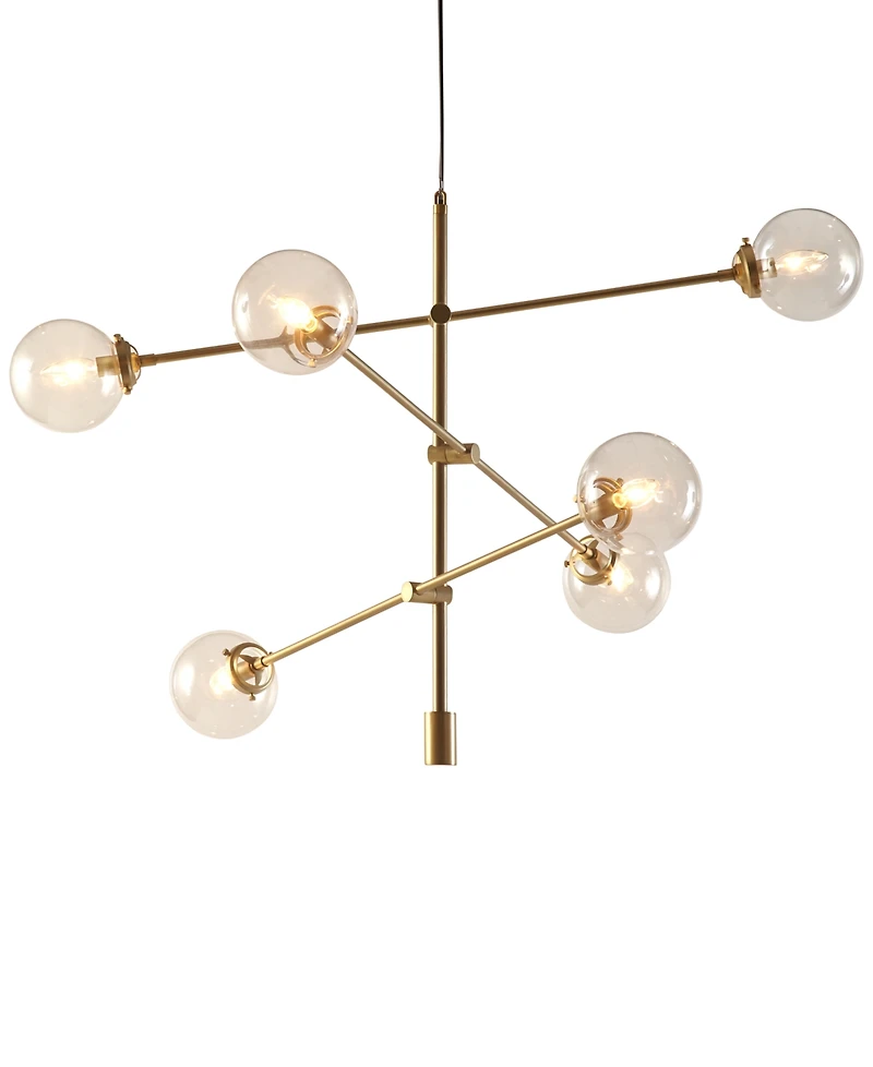 Ink+Ivy Cyrus Metal & Glass Chandelier