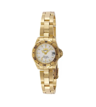 Invicta Women's Quartz Pro Diver Water-Resistant Gold-Tone Stainless Steel Watch, 24.5mm