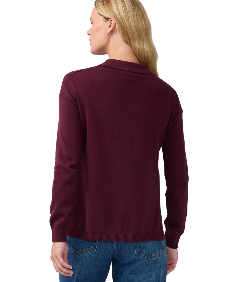 Ingrid + Isabel Women's Polo Collar Knit Nursing Sweater