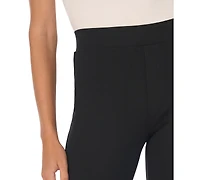 CeCe Women's Cropped Elastic-Waist Pants