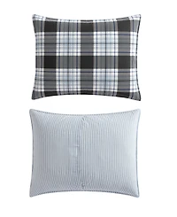 Eddie Bauer Lewis Plaid Atlantic Duvet Cover Set, King