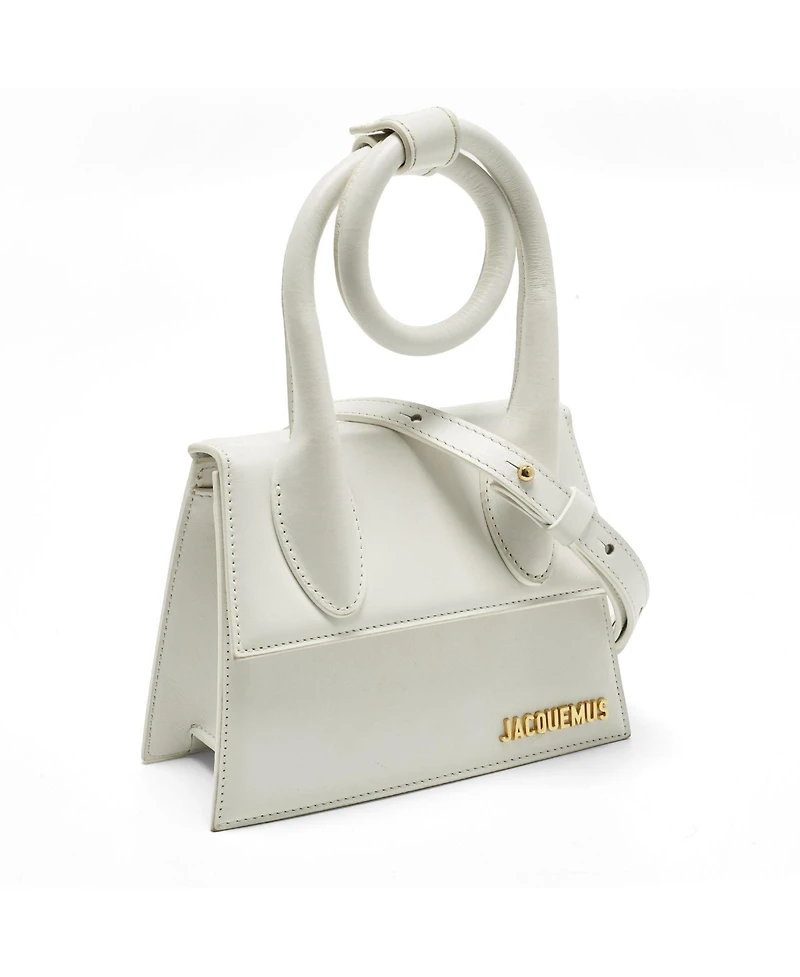 Pre-Owned Jacquemus Women's Le Chiquito Noeud Leather Top Handle Bag