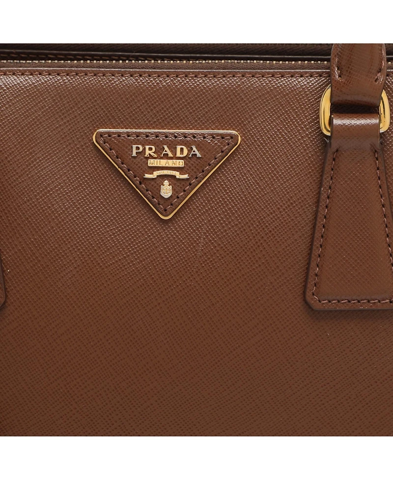 Pre-Owned Prada Small Galleria Saffiano Leather Double-Zip Tote