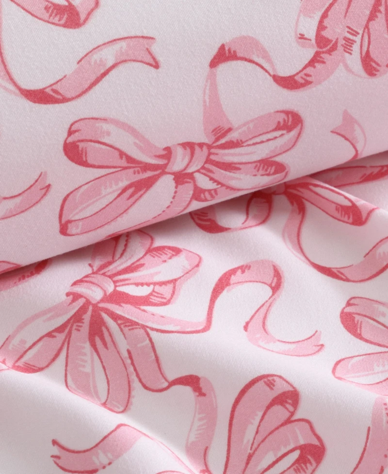 Betsey Johnson Ballet Bows Reversible -Pc. Duvet Cover Set