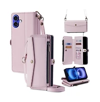 Artudatech Removable Wrist and Crossbody Straps Card Holder Wallet Case for iPhone 12-17